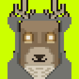 a hooded stag